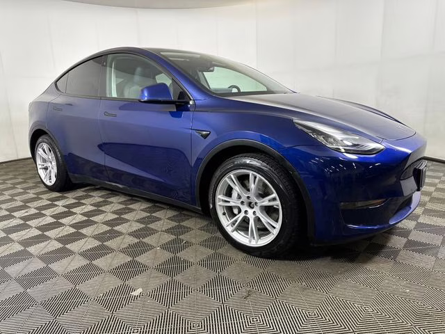 2021 Deep Blue Metallic Tesla Model Y Long Range AWD SUV