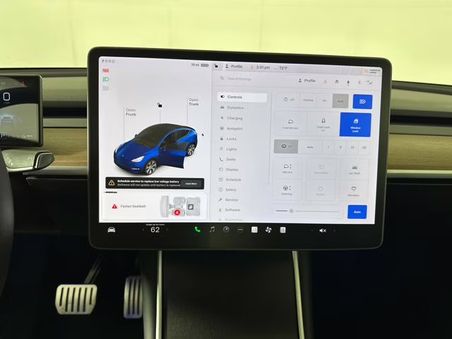 2021 Deep Blue Metallic Tesla Model Y Long Range AWD SUV
