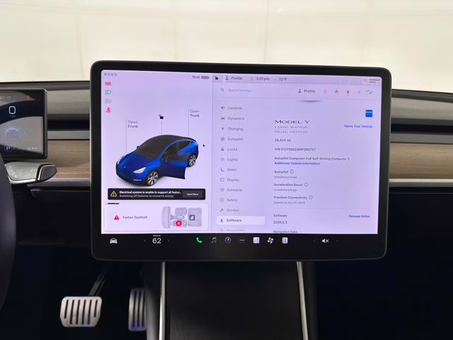 2021 Deep Blue Metallic Tesla Model Y Long Range AWD SUV