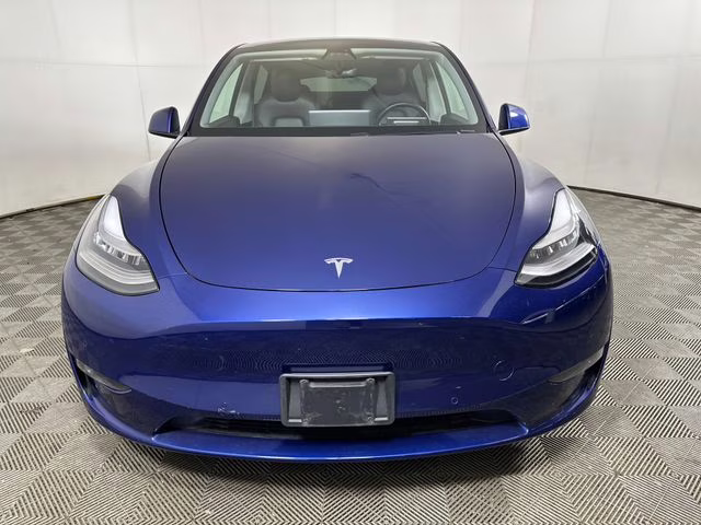 2021 Deep Blue Metallic Tesla Model Y Long Range AWD SUV