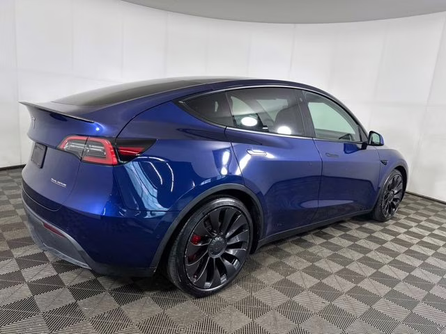 2022 Deep Blue Metallic Tesla Model Y Performance AWD SUV