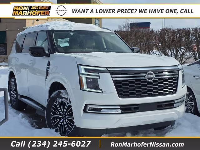 2026 Aspen White Tricoat Nissan Armada Platinum 4X4 SUV