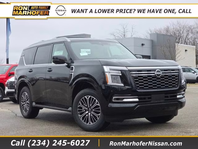 2026 Super Black Nissan Armada Platinum 4X4 SUV