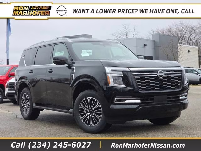 2026 Super Black Nissan Armada Platinum 4X4 SUV