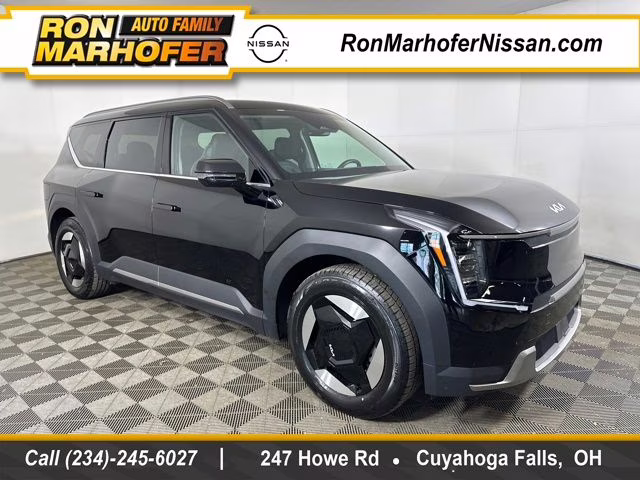 2024 Aurora Black Pearl Kia EV9 Wind AWD SUV
