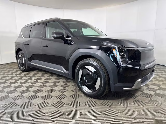 2024 Aurora Black Pearl Kia EV9 Wind AWD SUV
