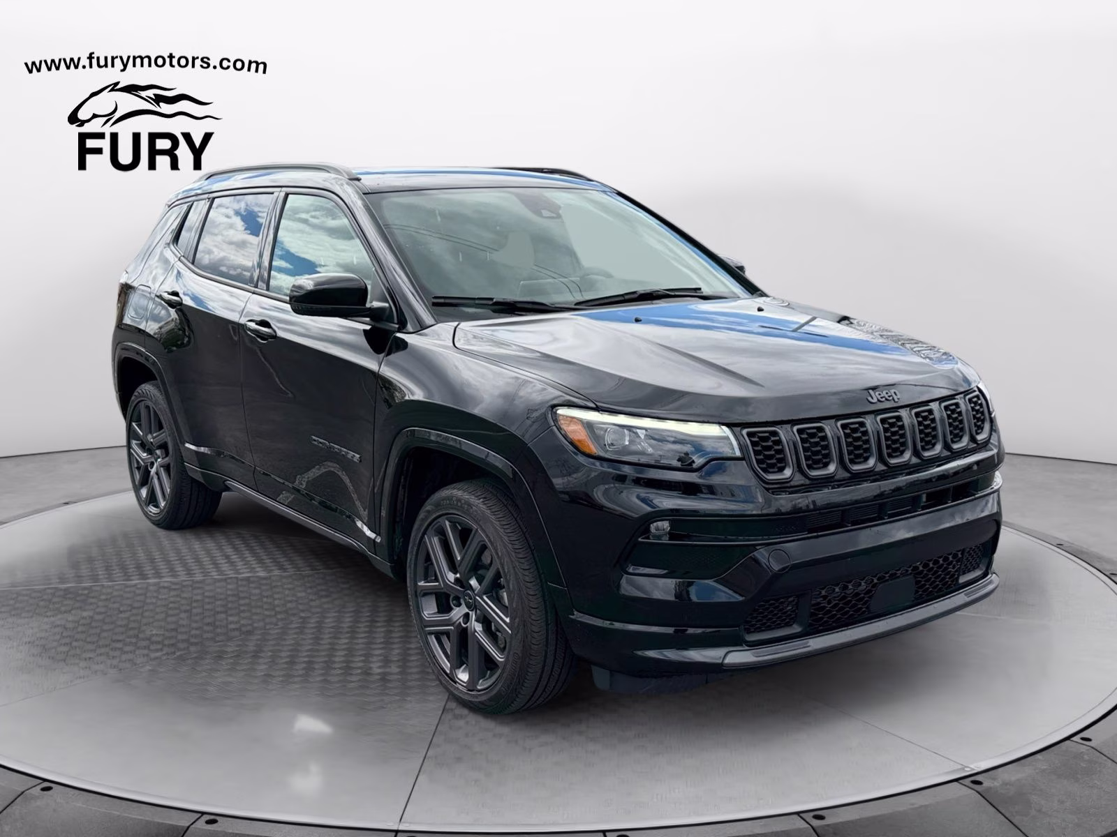 2025 Diamond Black Crystal Pearlcoat Jeep Compass Limited 4X4 SUV