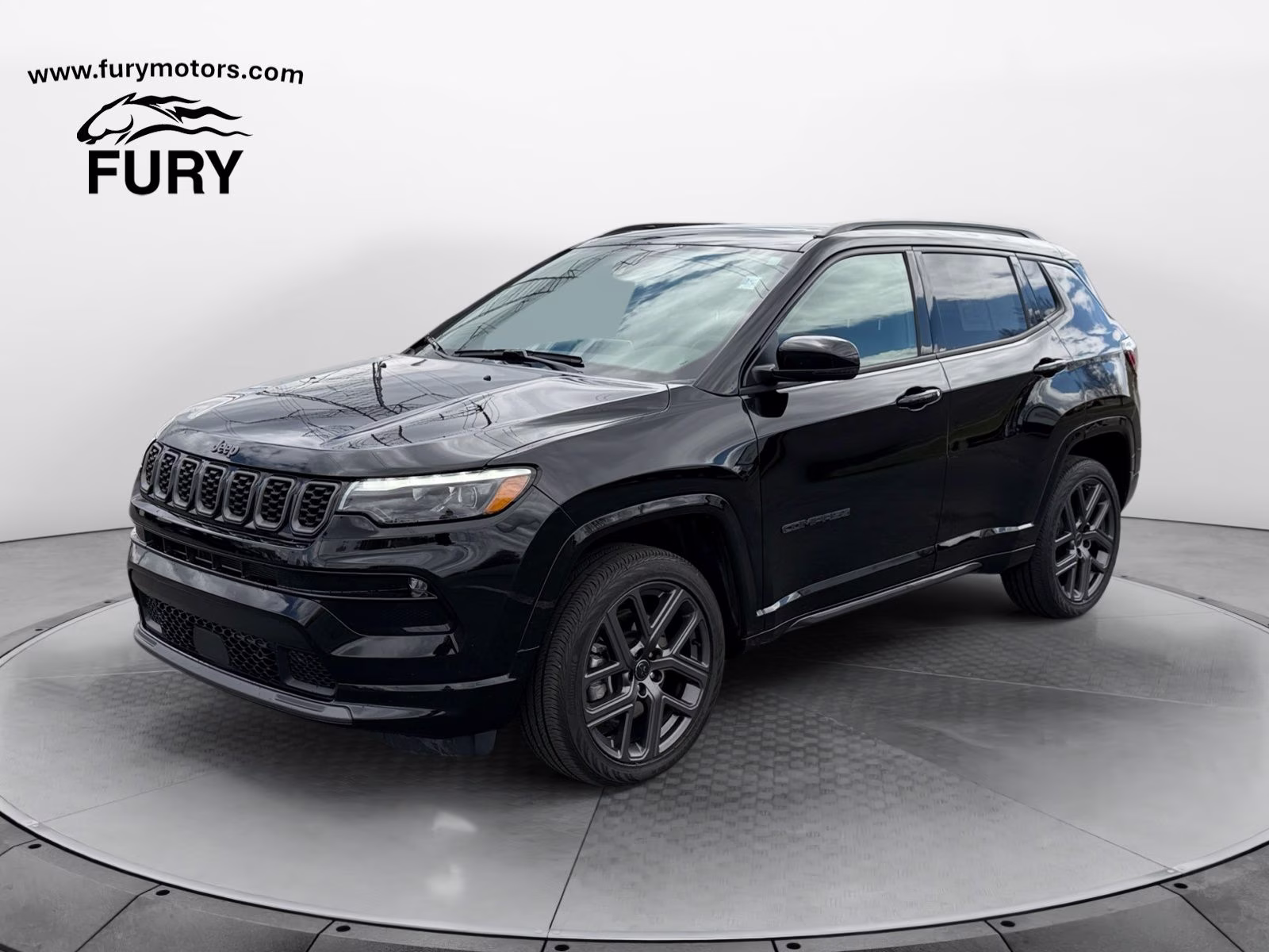 2025 Diamond Black Crystal Pearlcoat Jeep Compass Limited 4X4 SUV