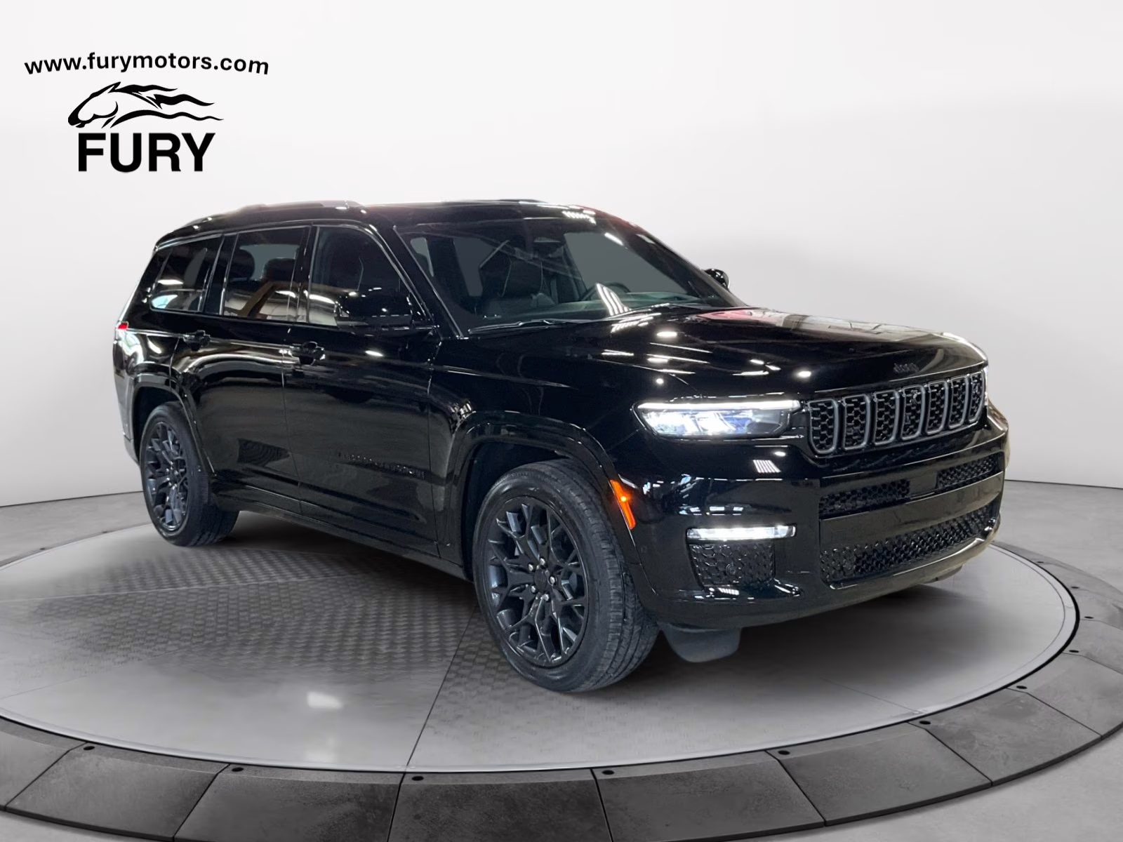 2023 Diamond Black Crystal Pearlcoat Jeep Grand Cherokee L Summit 4X4 SUV