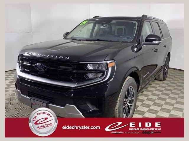 2025 Agate Black Metallic Ford Expedition Max Platinum 4X4 SUV