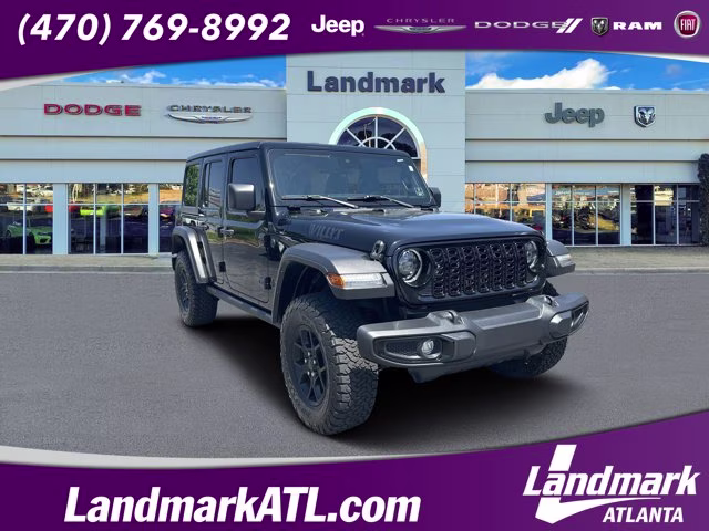 2024 Black Clearcoat Jeep Wrangler 4X4 Convertible