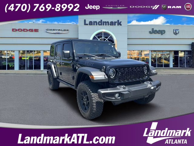 2024 Black Clearcoat Jeep Wrangler 4X4 Convertible