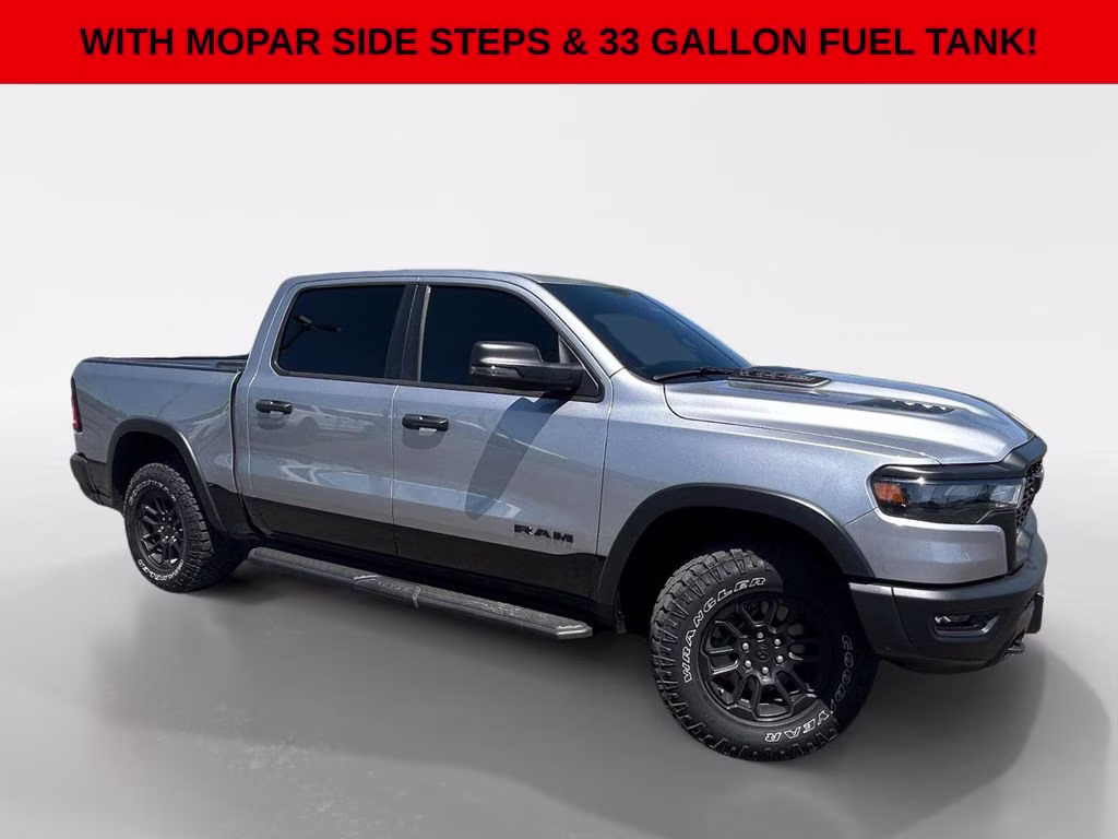 2025 Billet Silver Metallic Clearcoat Ram 1500 Rebel 4X4 Truck