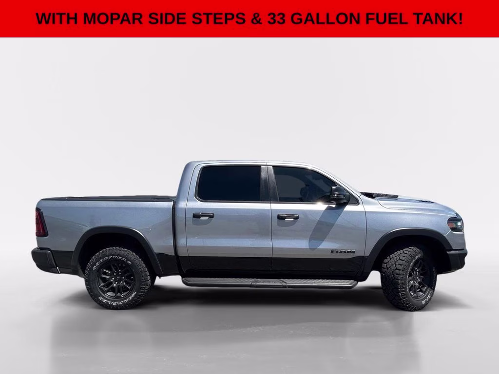 2025 Billet Silver Metallic Clearcoat Ram 1500 Rebel 4X4 Truck