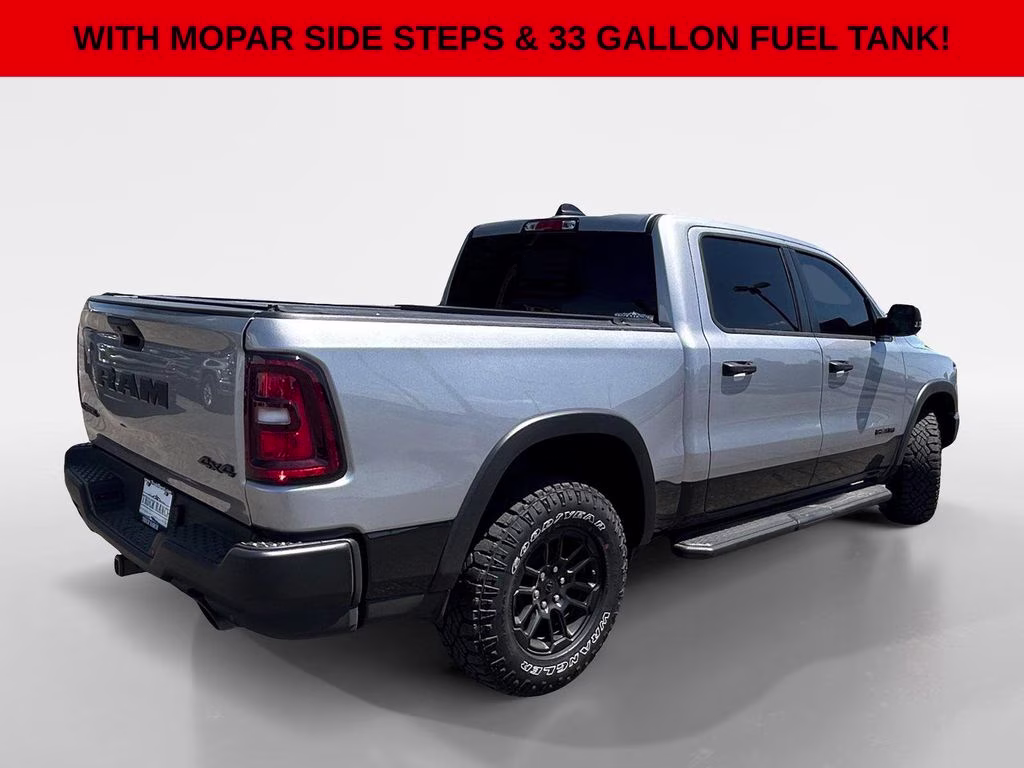 2025 Billet Silver Metallic Clearcoat Ram 1500 Rebel 4X4 Truck