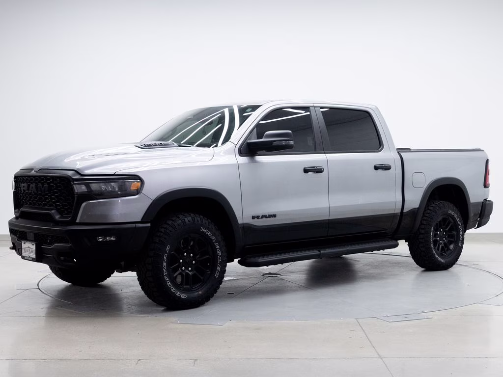 2025 Billet Silver Metallic Clearcoat Ram 1500 Rebel 4X4 Truck