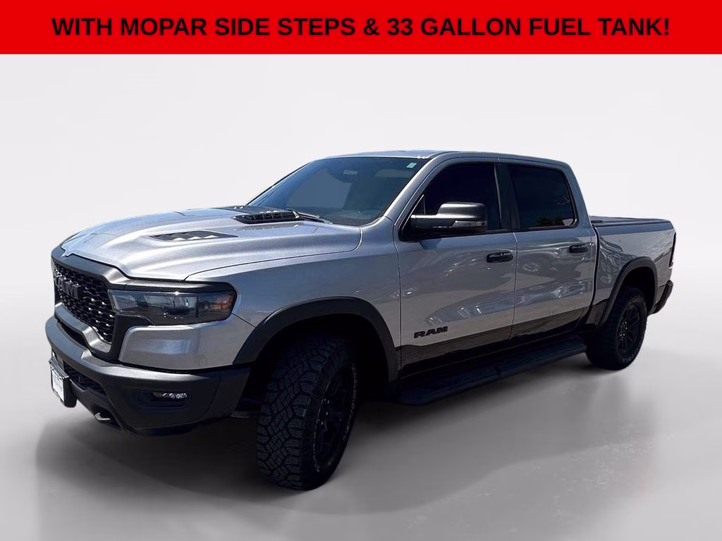 2025 Billet Silver Metallic Clearcoat Ram 1500 Rebel 4X4 Truck