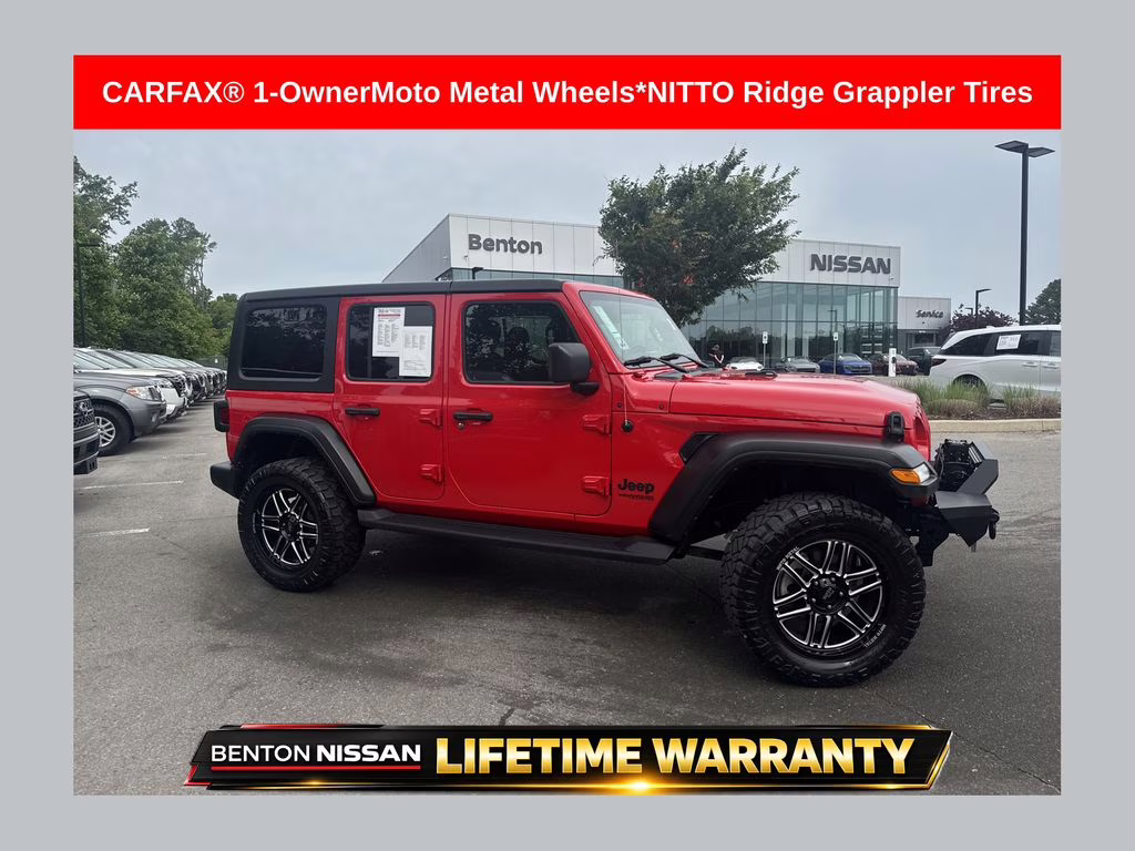 2022 Firecracker Red Clearcoat Jeep Wrangler Unlimited Sport S 4X4 SUV