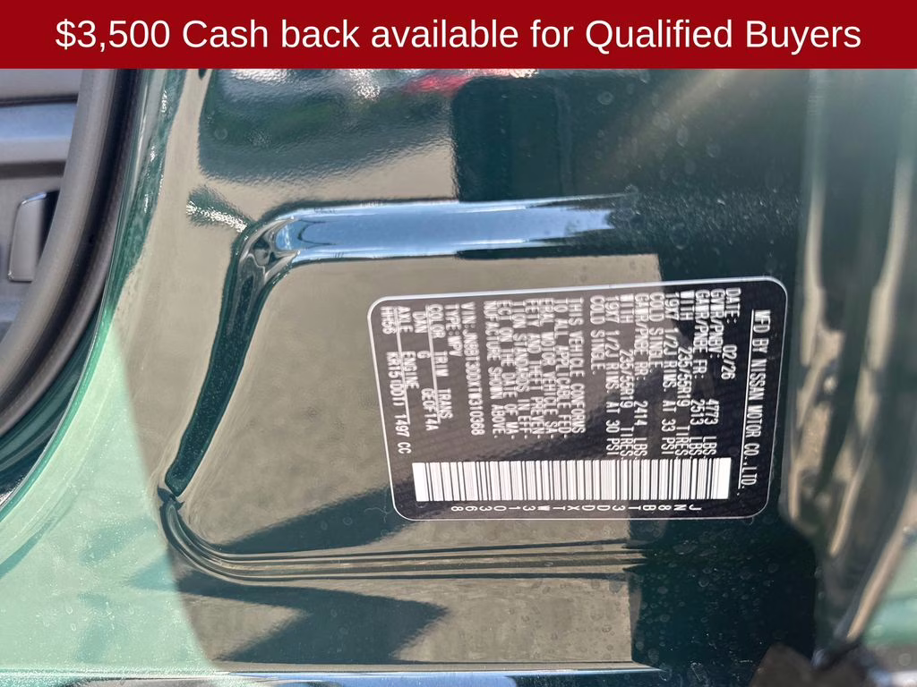 2026 Obsidian Green Nissan Rogue Platinum AWD SUV