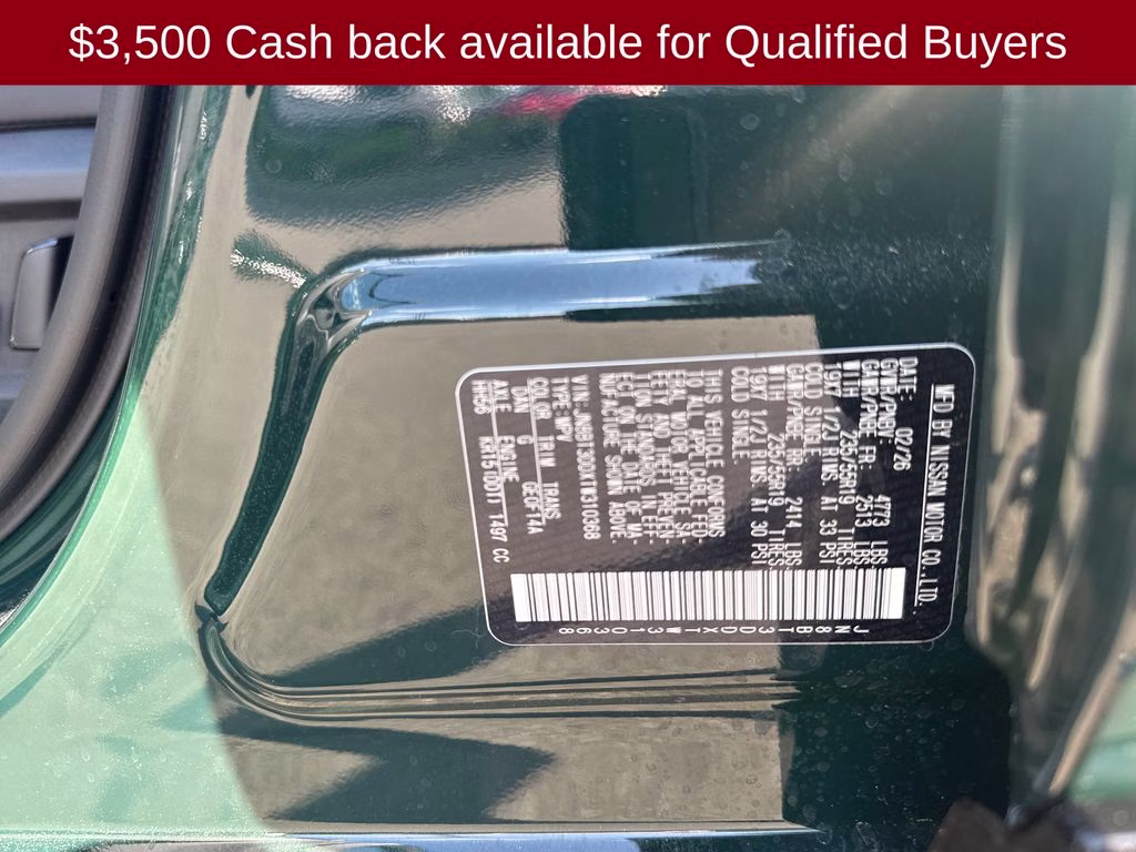 2026 Obsidian Green Nissan Rogue Platinum AWD SUV