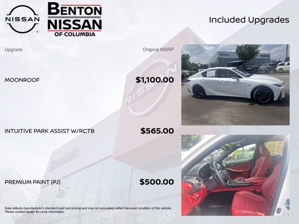 2023 Ultra White Lexus IS 350 F SPORT RWD Sedan