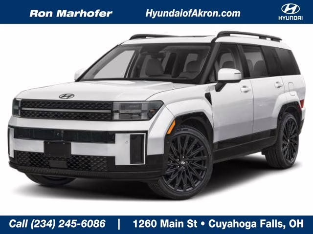 2026 Serenity White Hyundai Santa Fe Calligraphy AWD SUV