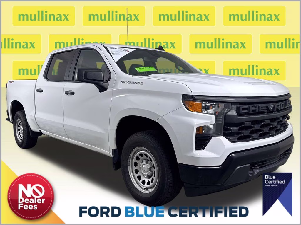 2023 Summit White Chevrolet Silverado 1500 WT 4X4 Truck