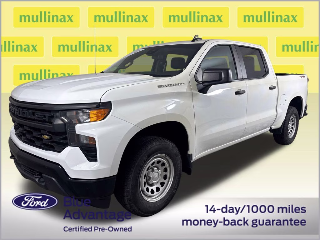 2023 Summit White Chevrolet Silverado 1500 WT 4X4 Truck