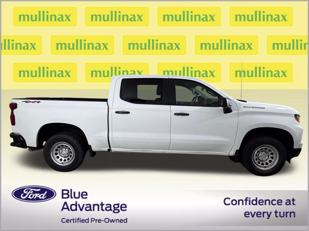 2023 Summit White Chevrolet Silverado 1500 WT 4X4 Truck