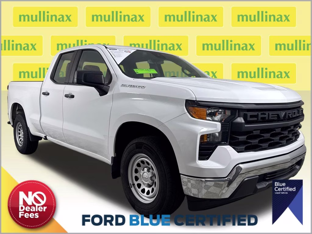 2023 Summit White Chevrolet Silverado 1500 WT RWD Truck