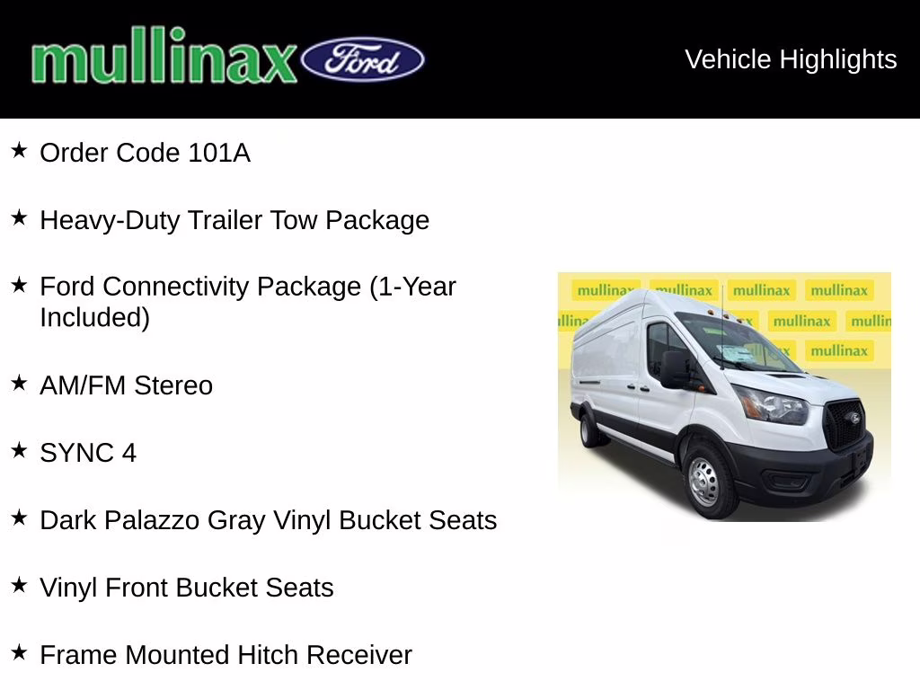 2026 Oxford White Ford Transit-350 Base RWD Van