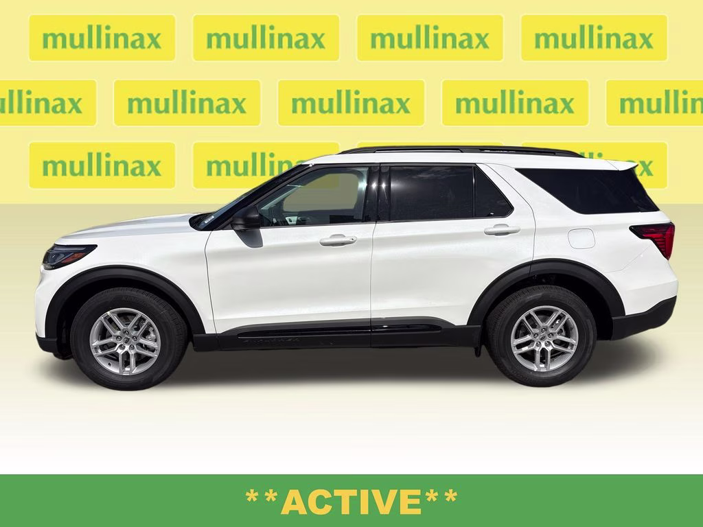 2026 Star White Metallic Tri-Coat Ford Explorer Active RWD SUV