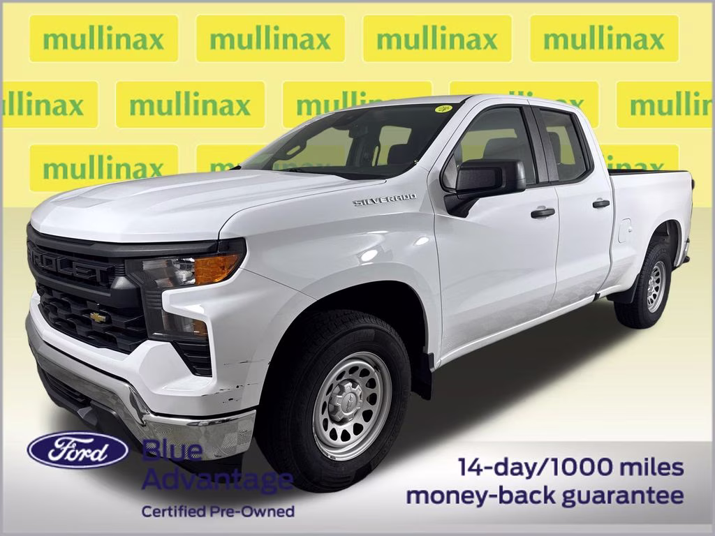 2023 Summit White Chevrolet Silverado 1500 WT RWD Truck