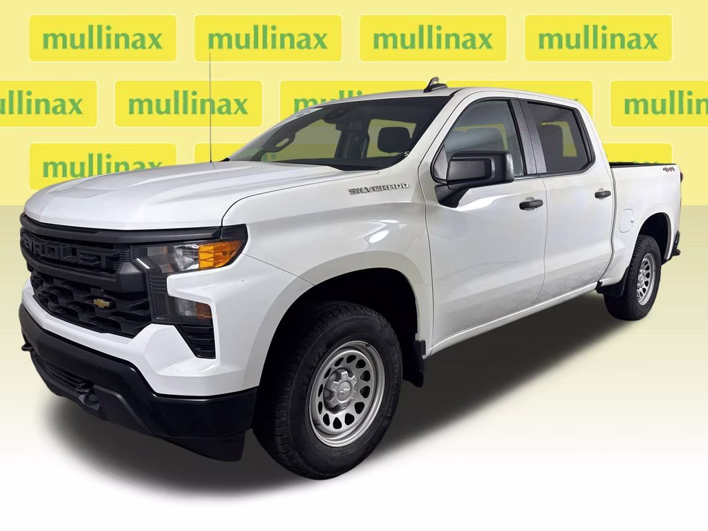 2023 Summit White Chevrolet Silverado 1500 WT 4X4 Truck