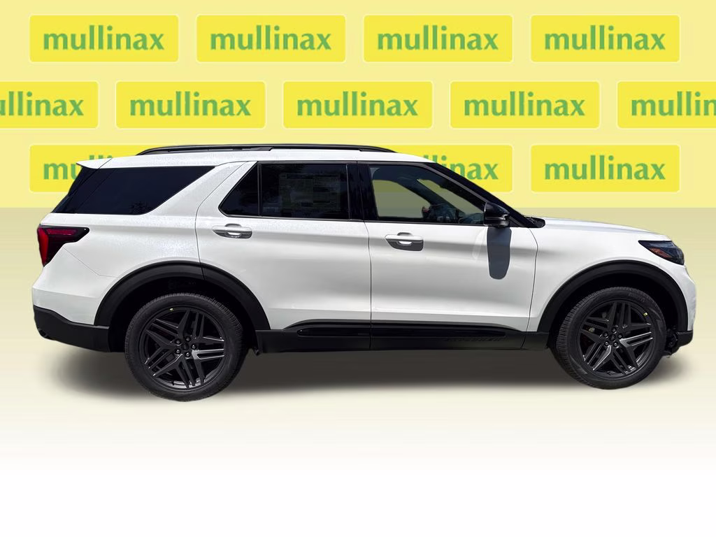 2026 Star White Metallic Tri-Coat Ford Explorer ST RWD SUV