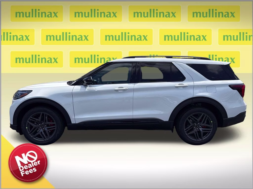 2026 Star White Metallic Tri-Coat Ford Explorer ST RWD SUV