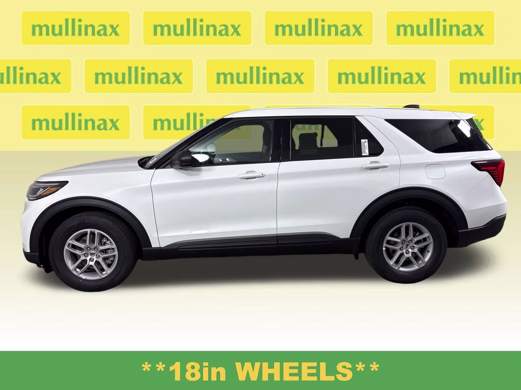 2026 Star White Metallic Tri-Coat Ford Explorer Active RWD SUV