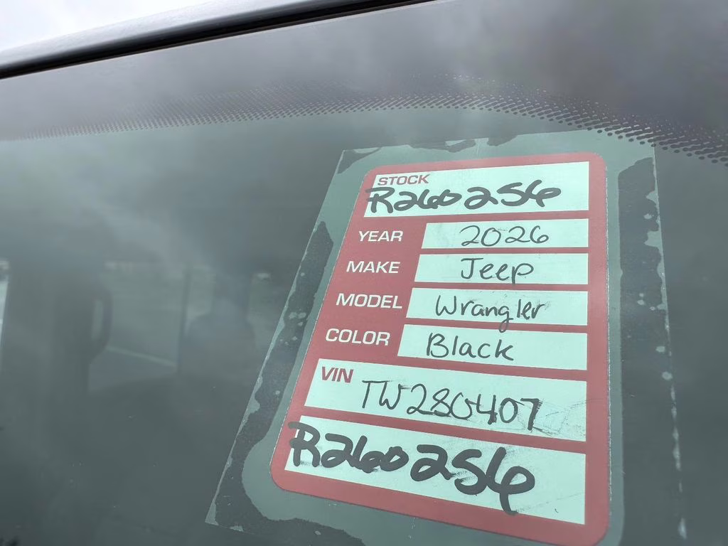 2026 Black Clearcoat Jeep Wrangler Rubicon X 4X4 SUV