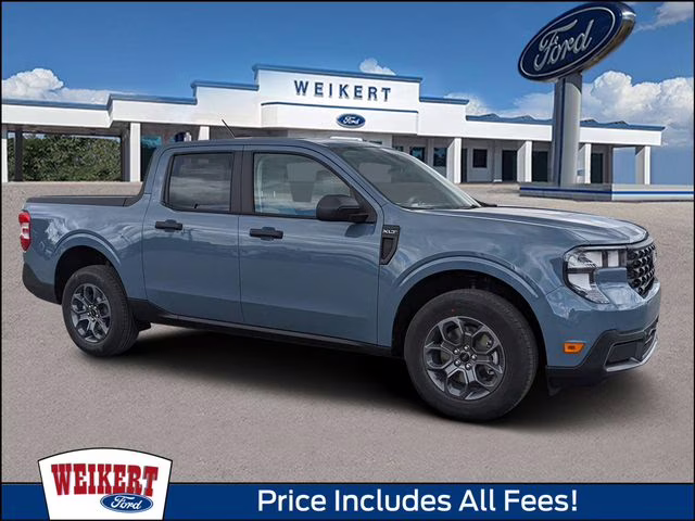 2026 Azure Gray Metallic Tri-Coat Ford Maverick XLT FWD Truck