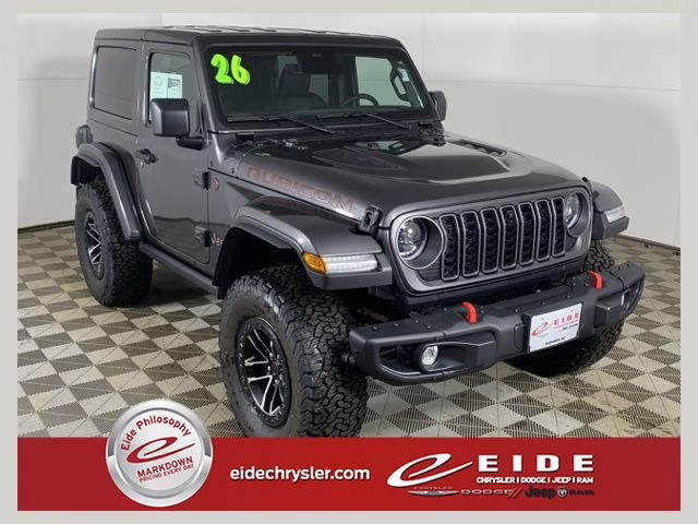 2026 Granite Crystal Metallic Clearcoat Jeep Wrangler Rubicon X 4X4 SUV