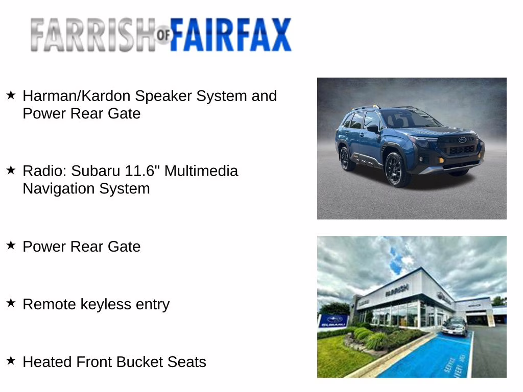 2026 Geyser Blue Subaru Forester Wilderness AWD SUV