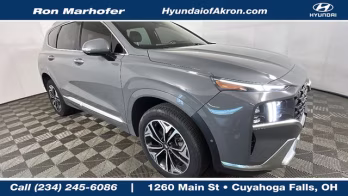 2021 Hampton Gray Hyundai Santa Fe Calligraphy AWD SUV
