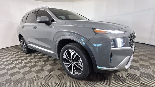 2021 Hampton Gray Hyundai Santa Fe Calligraphy AWD SUV