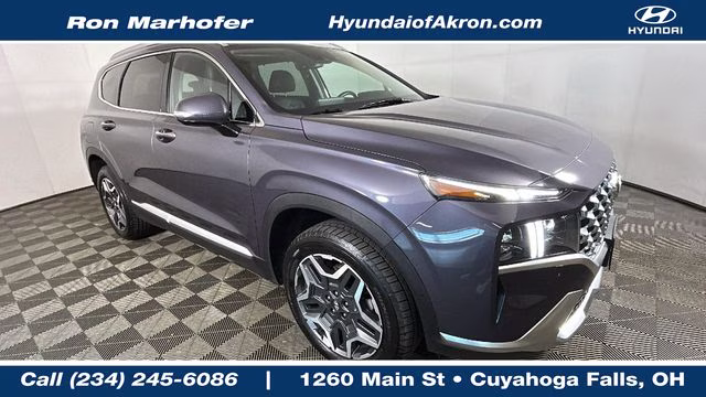 2022 Lagoon Blue Hyundai Santa Fe Plug-In Hybrid Limited AWD SUV