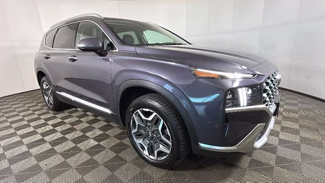 2022 Lagoon Blue Hyundai Santa Fe Plug-In Hybrid Limited AWD SUV