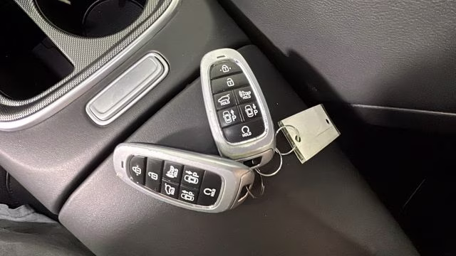 2022 Lagoon Blue Hyundai Santa Fe Plug-In Hybrid Limited AWD SUV