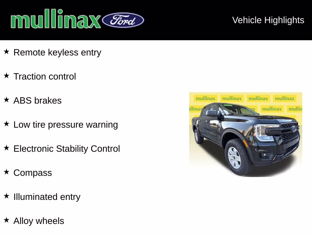 2026 Shadow Black Ford Ranger XL RWD Truck