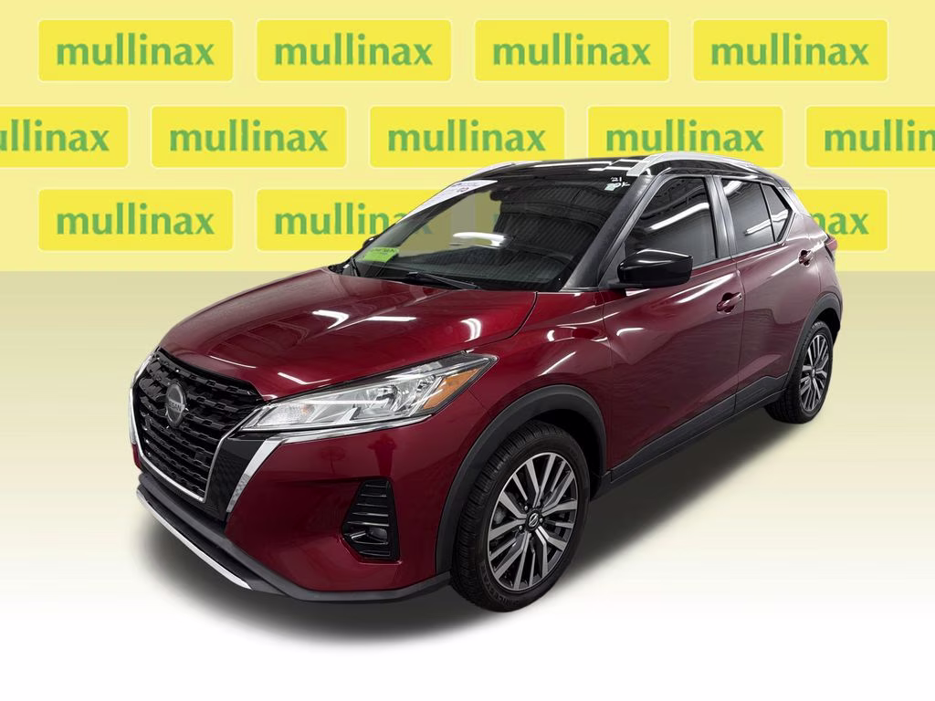 2021 Scarlet Ember Tintcoat/Super Black Nissan Kicks SV FWD SUV