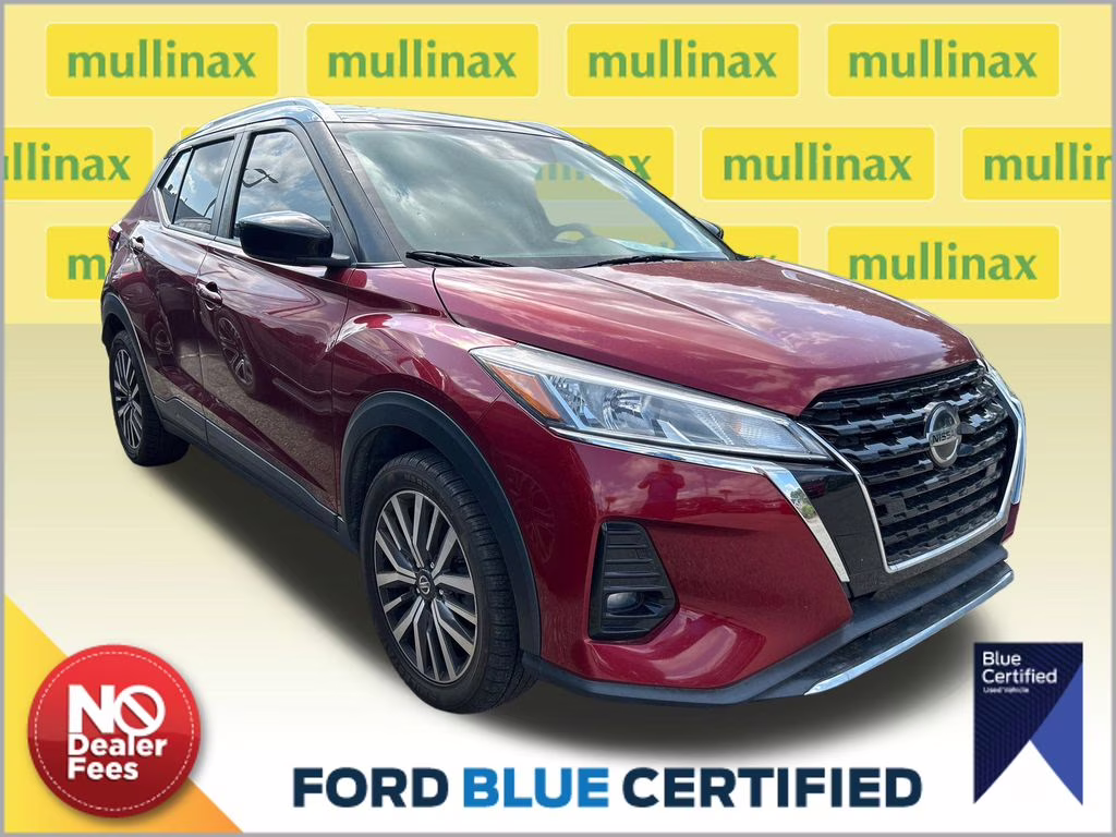 2021 Scarlet Ember Tintcoat/Super Black Nissan Kicks SV FWD SUV