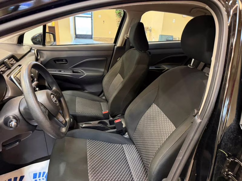 2024 Black Nissan Versa S Sedan 4D FWD